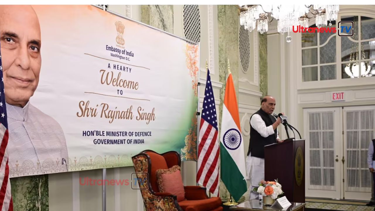 राजनाथ सिंह पहुंचे अमेरिका - Rajnath Singh reached America