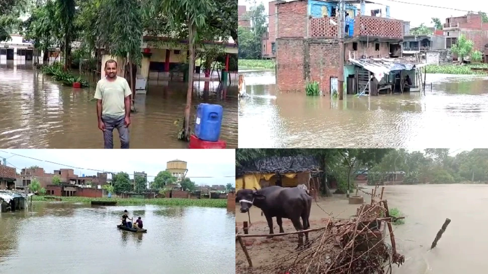 यूपी के लखनऊ में बारिश में बरपाया कहर, आधी रात को 50 हजार से भी ज्यादा घरों में घुसा पानी