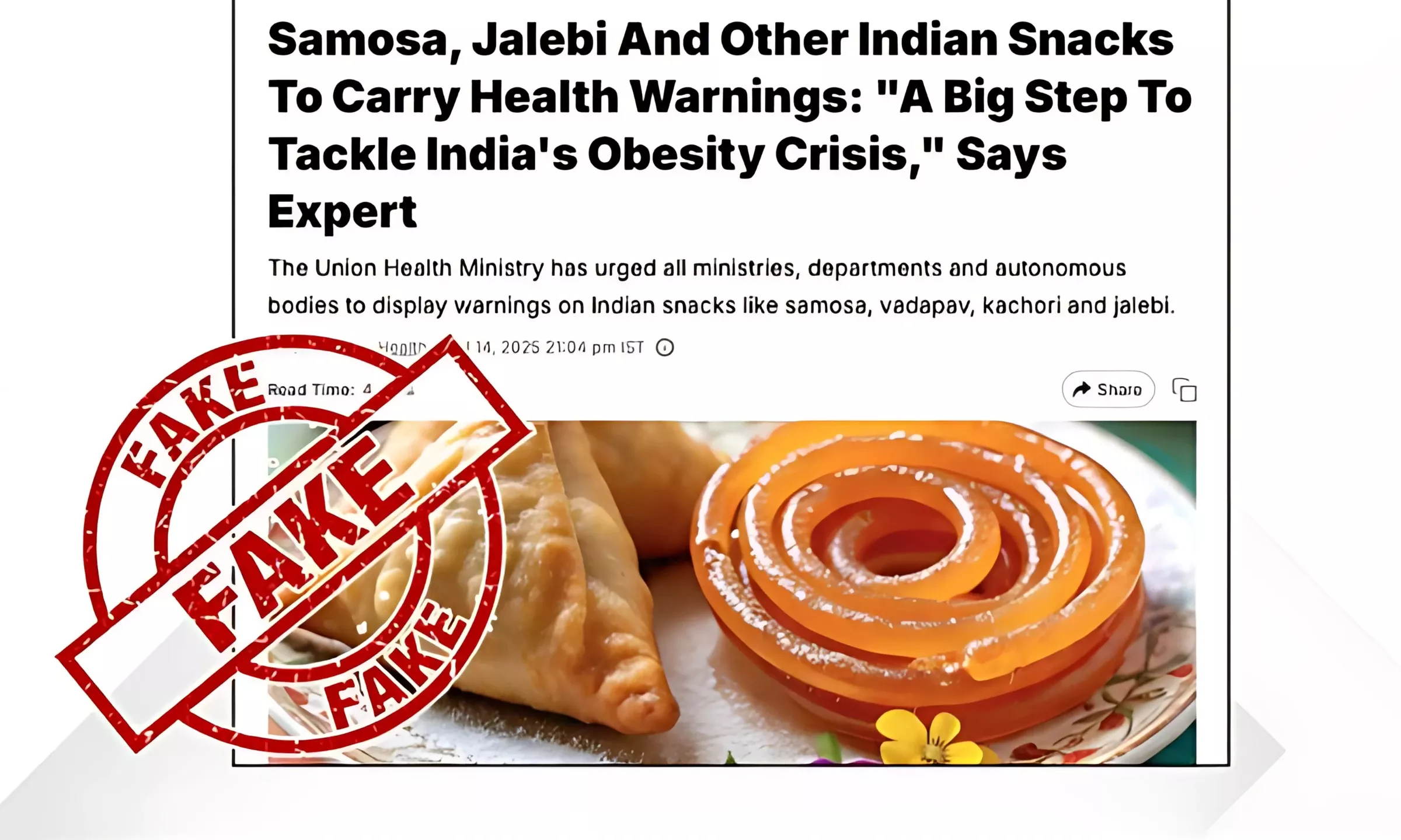 "स्वाद बनाम स्वास्थ्य: क्या समोसे-जलेबी पर चेतावनी ज़रूरी है?"