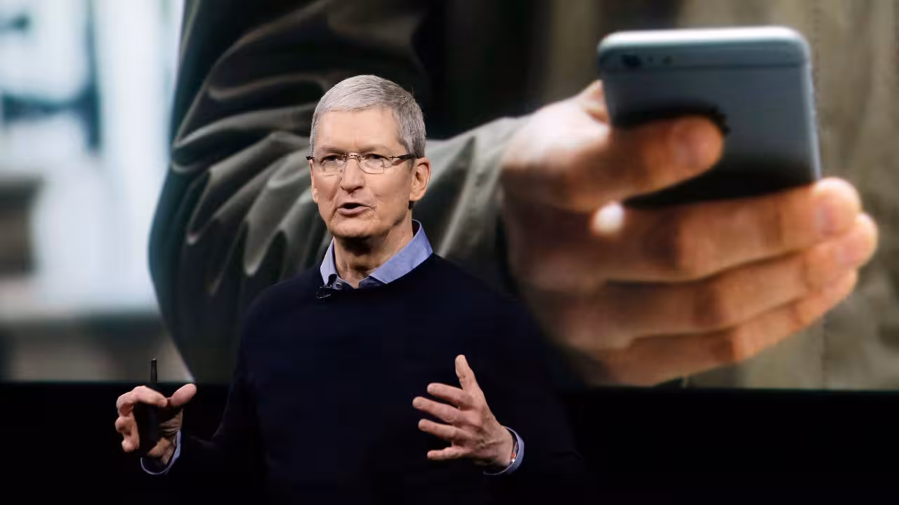 Apple CEO Tim Cook Addressing