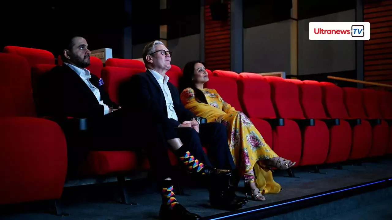 British PM Keir Starmer hosted by Rani Mukerji at the YRF Studio in Mumbai