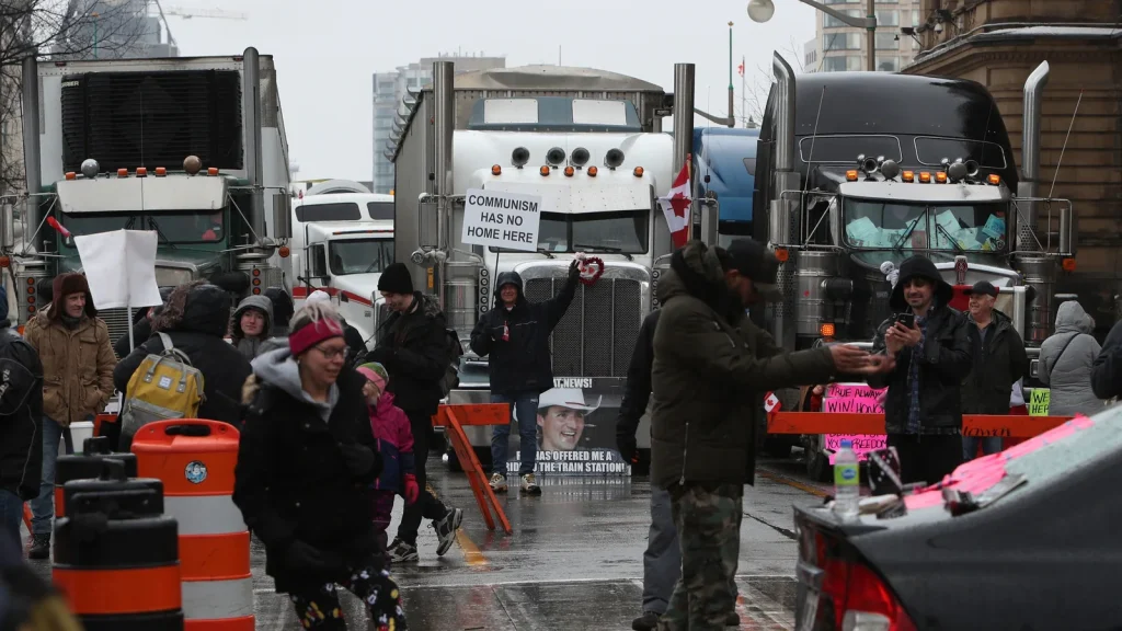 Canadas Ottawa continues to see Anti vaccine convoy protests1 Canada’s Ottawa continues to see Anti-vaccine convoy protests