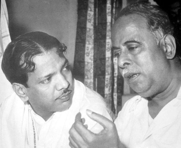 Annadurai with Karunanidhi