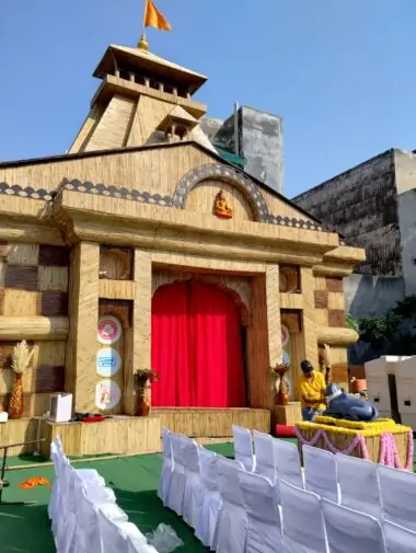 DP3 380x505 1 Navratri 2023: Pandal decorated on Kedarnath theme in Vaishali