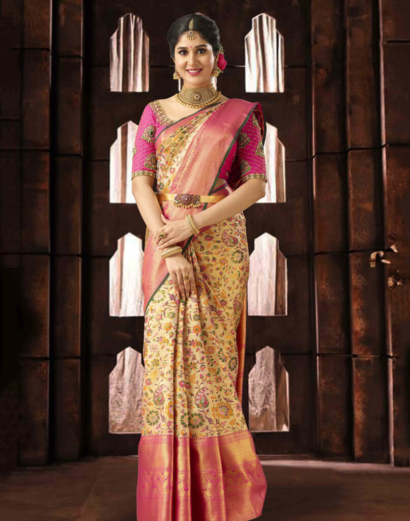 tissue saree Most Googled Wedding Outfits 2023