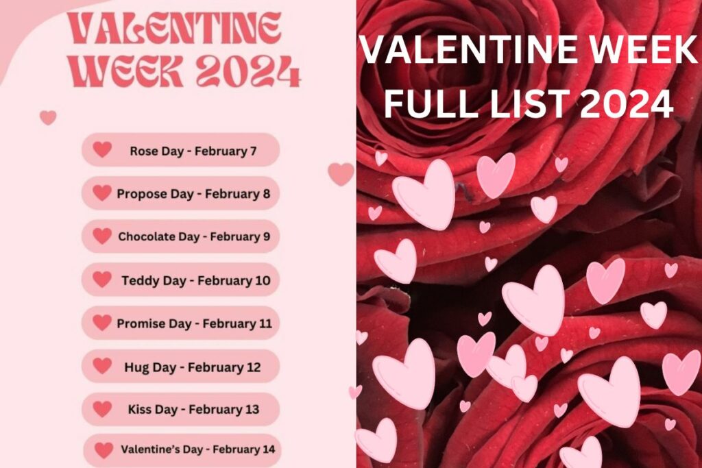 Valentine Week 2024 List Valentine Week 2024 List