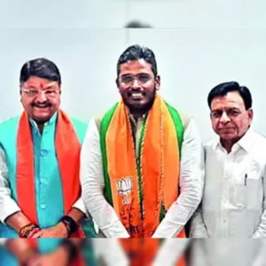 congress cries foul as partys indore nominee akshay bam defects to bjp Congress Suffers Setback: Second Lok Sabha Candidate Defects to BJP Before Polls"